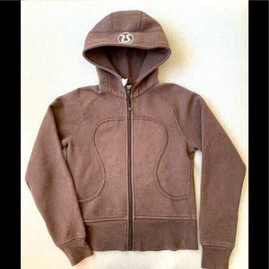Lululemon scuba sweater, brown, size 4